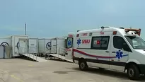 Otro ejemplo de contingencia y prevención es la instalación del Hospital Móvil. Foto y video: América Noticias  