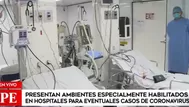 Coronavirus: Presentan ambientes y equipos especiales en hospitales de Lima