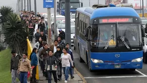 Bus de transporte urbano. Foto referencial: Andina