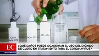 La ingesta de dióxido de cloro podría causar efectos nocivos