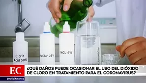 La ingesta de dióxido de cloro podría causar efectos nocivos