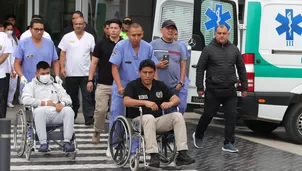 Vía Expresa: Coronel Montúfar fue dado de alta tras tiroteo. Foto y video: Canal N/Andina