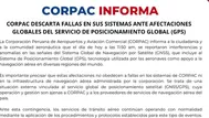 ¿Por qué se reportaron problemas en la navegación aérea y qué aclaró Corpac?