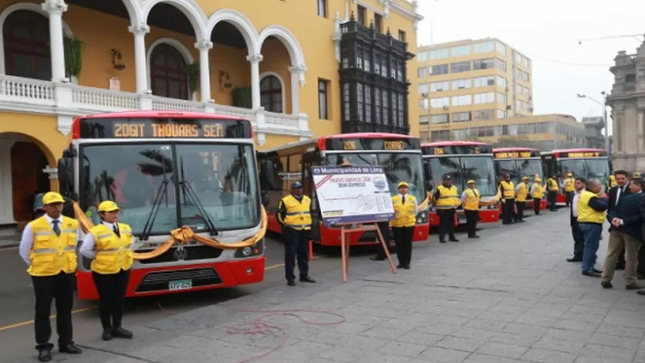 El Corredor 206 empezará a operar desde este miércoles. Foto: Andina