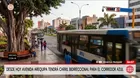 Corredor Azul inicia plan piloto de carril bidireccional en tramo de la avenida Arequipa