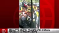 Corredor Javier Prado: operativo policial entre Ate y La Molina termin&oacute; en enfrentamiento. (Foto: Captura/Video: Am&eacute;rica Noticias)