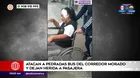 Corredor Morado: Atacan a pedradas bus y hieren a pasajera