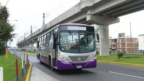 El Corredor Morado, que cubre la ruta de San Juan de Lurigancho / Foto: archivo Andina