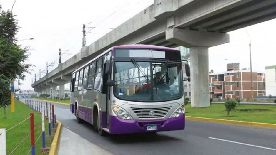 El Corredor Morado, que cubre la ruta de San Juan de Lurigancho / Foto: archivo Andina