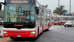 Corredor Rojo tiene nuevo servicio 204. Foto: El Comercio