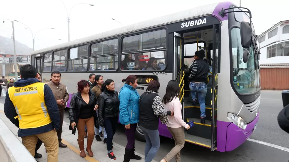 Corredor San Juan de Lurigancho llegará al Cercado de Lima. Foto: Andina