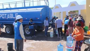 Sunass verificará las condiciones del abastecimiento alternativo y las rutas que realizarán los camiones cisterna. Video: Canal N