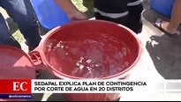 Corte de agua en diversos distritos de Lima.