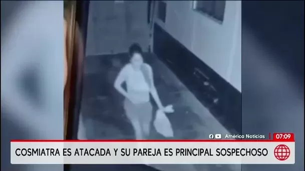 Cosmiatra fue acuchillada y quemada por su pareja que ahora se encuentra prófugo/ América Noticias