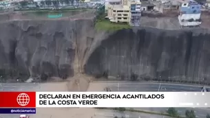 Costa Verde: declaran la vía en estado de emergencia. Foto y video: América Noticias