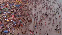 Visitantes abarrotaron las playas de la Costa Verde en Navidad - Foto y video: América Noticias