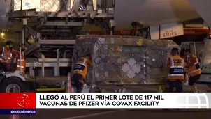 Vacuna de Pfizer. América Noticias