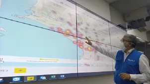 Mapa de calor sobre casos de coronavirus. América Noticias