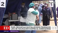 Vacunación en Puno.