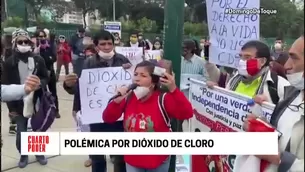 Polémica por uso del dióxido de cloro. Foto: Cuarto Poder