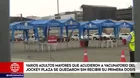 COVID-19: Varios adultos mayores que acudieron a vacunatorio del Jockey Plaza se quedaron sin recibir su primera dosis