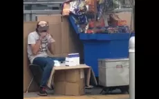 COVID-19: Video muestra a vendedor soplando una bolsa donde introduce mascarillas - Noticias de lince