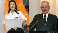 Keiko Fujimori y Pedro Pablo Kuczynski (PPK). Foto: TV Perú