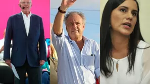 PPK, Alfredo Barnechea y Verónika Mendoza pelean por el segundo lugar en comicios. Fotos: La República