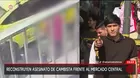 Crimen de cambista: reconstrucción frente al Mercado Central