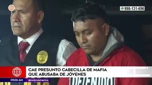 Cae presunto cabecilla de mafia. Foto y video: América Noticias