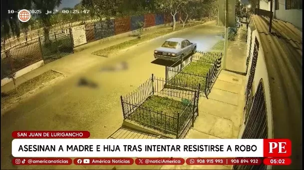 Doble crimen en San Juan de Lurigancho: Madre e hija asesinadas tras asalto. Foto: América Noticias Doble crimen en San Juan de Lurigancho: Madre e hija asesinadas tras asalto. Foto: América Noticias