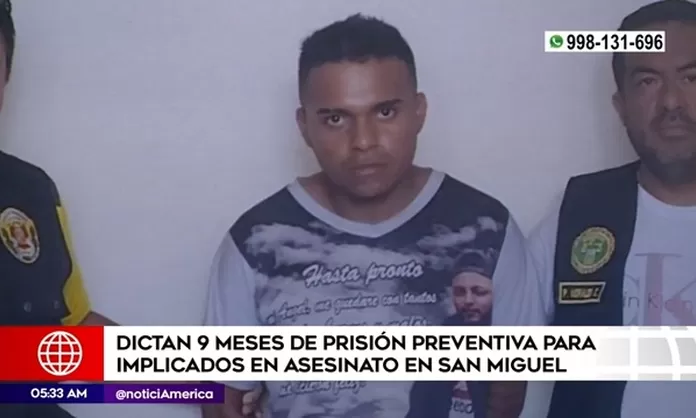 Crimen En San Miguel Poder Judicial Dictó 9 Meses De Prisión