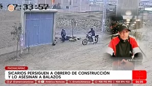 Crimen a sangre fría: asesinan a obrero en plena calle de Manchay. Foto y video: Canal N