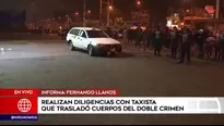 Crimen en SMP: realizan diligencias con taxista que trasladó cuerpos del asesinato. Foto y video: América Noticias