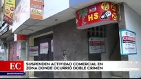 Crimen en SMP: suspenden por 30 días toda actividad comercial en alrededores de hostal. Foto y video: América Noticias