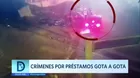 Crímenes por préstamos gota a gota 