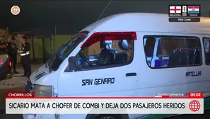 Criminal asesina a chofer de combi en Chorrillos. Foto y video: América Noticias