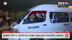 Criminal asesina a chofer de combi en Chorrillos. Foto y video: América Noticias