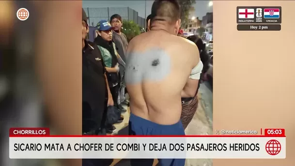 Criminal asesina a chofer de combi en Chorrillos. Foto: América Noticias Criminal asesina a chofer de combi en Chorrillos. Foto: América Noticias
