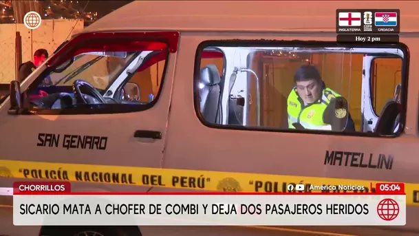 Criminal asesina a chofer de combi en Chorrillos. Foto: América Noticias Criminal asesina a chofer de combi en Chorrillos. Foto: América Noticias