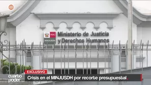Recorte presupuestal en el Ministerio de Justicia dejó sin limpieza ni seguridad a diversas sedes a nivel nacional. Video: Cuarto Poder