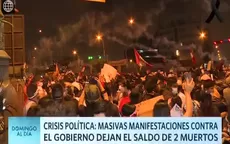 Crisis política: Masivas manifestaciones contra el Gobierno dejan el saldo de 2 muertos - Noticias de brian-rullan