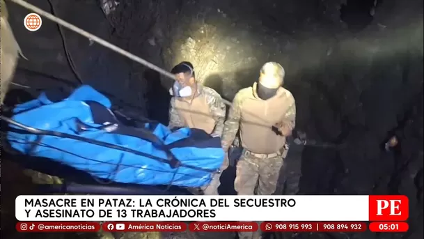 Masacre en Pataz: La crónica del secuestro y asesinato de 13 trabajadores. Foto: América Noticias