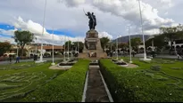 Plaza de Armas de Huamanga en Ayacucho. Foto referencial: Andina