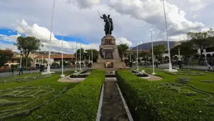 Plaza de Armas de Huamanga en Ayacucho. Foto referencial: Andina