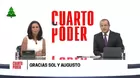 Cuarto Poder: Sol Carreño y Augusto Thorndike se despidieron del programa.