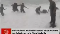 Imágenes del entrenamiento previo de los cabos del Ejército. Foto: captura de TV