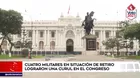 Cuatro militares en situación de retiro lograron una curul en el Congreso