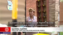 Castro no puedo ingresar a realizar la diligencia. Foto: captura de TV