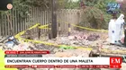 Cuerpo mutilado dentro de una maleta en San Juan de Miraflores